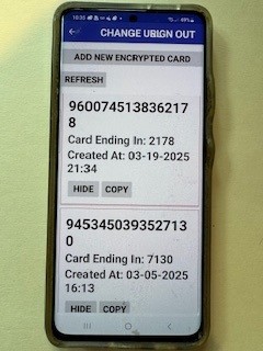 Consumer Terminal Checkout App view